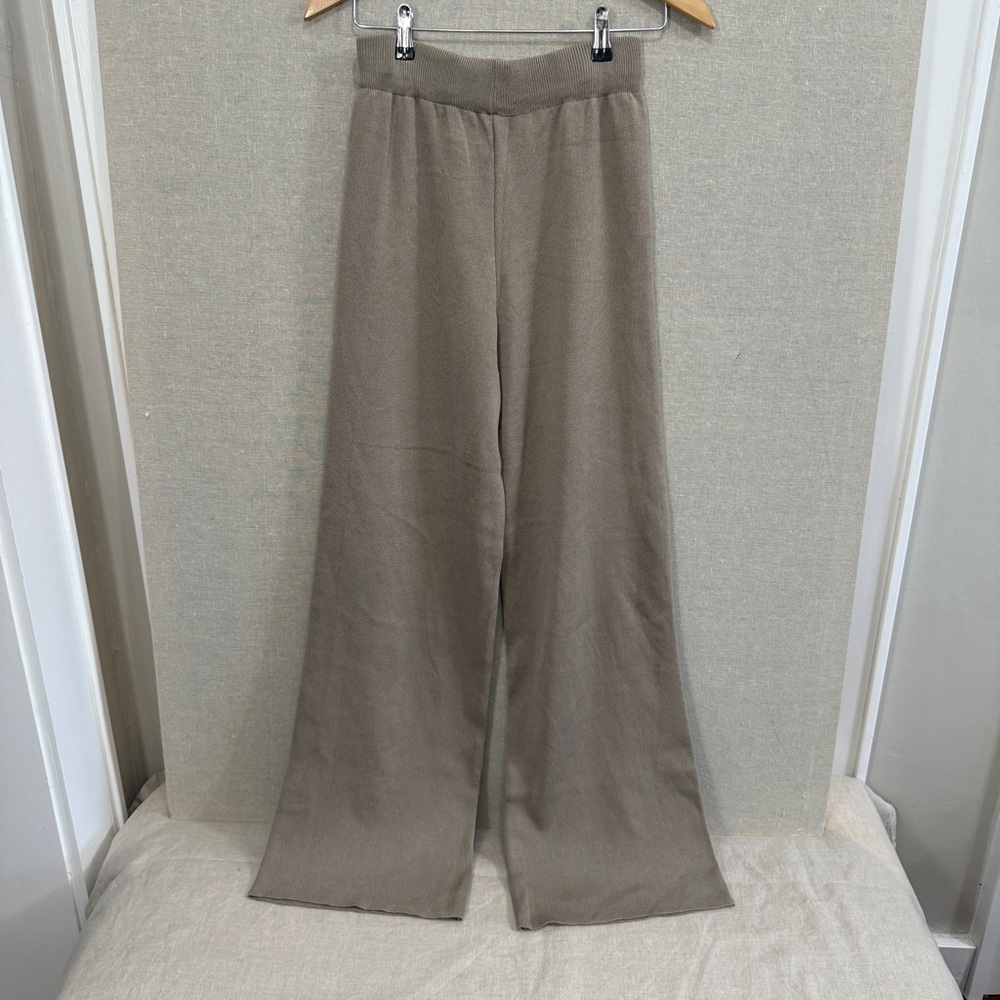 Sport Knit Pull On Pants Khaki Beige